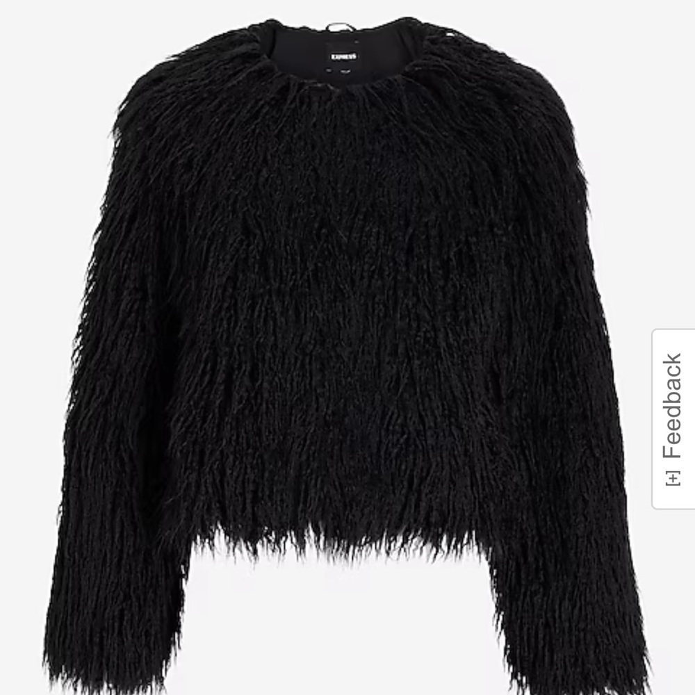 Express Faux Fur Coat, sz L